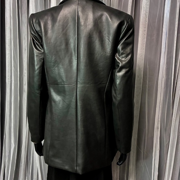 Bar III Black Leather Jacket - Picture 5 of 7